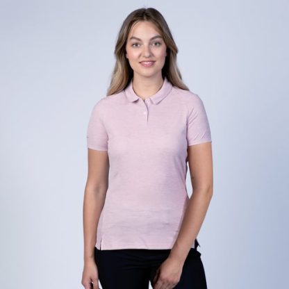 Levelwear Heather Bloom Polo - 100th Anniversary Logo