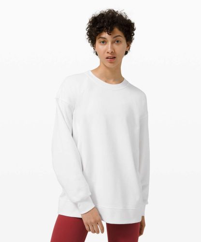 Perfectly Oversize Crew - White